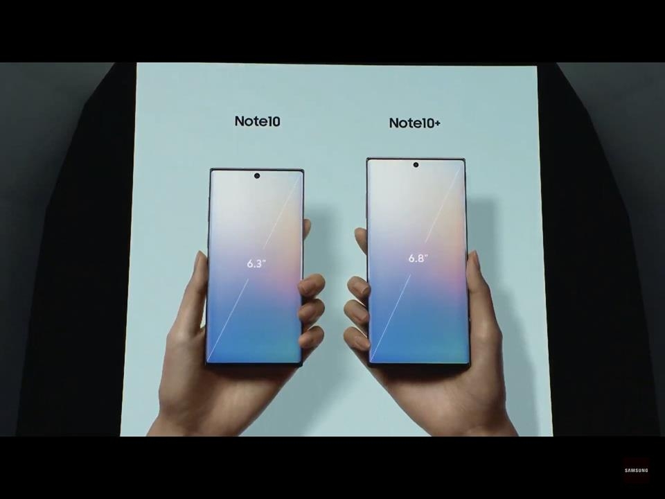 màn hình Galaxy Note 10