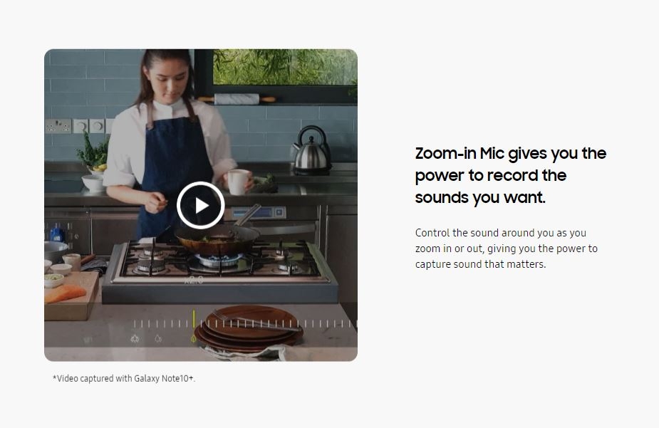 Galaxy Note 10 hỗ trợ người dùng zoom cả âm thanh trong video 2