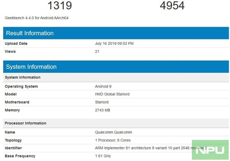 Nokia 6.2 lộ điểm benchmark ấn tượng trên Geekbench
