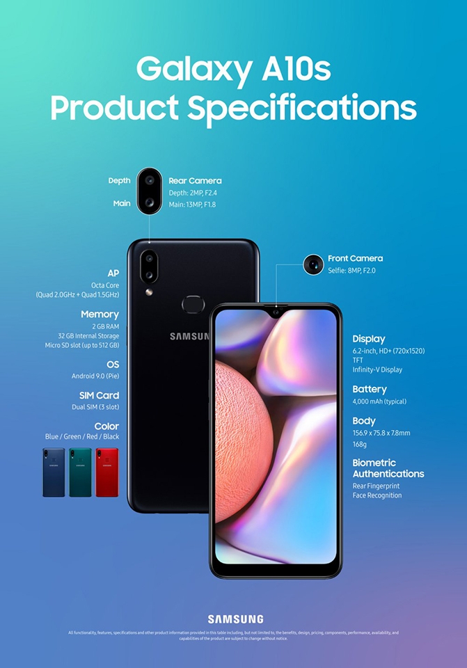 Galaxy A10s chính thức ra mắt (ảnh 1)