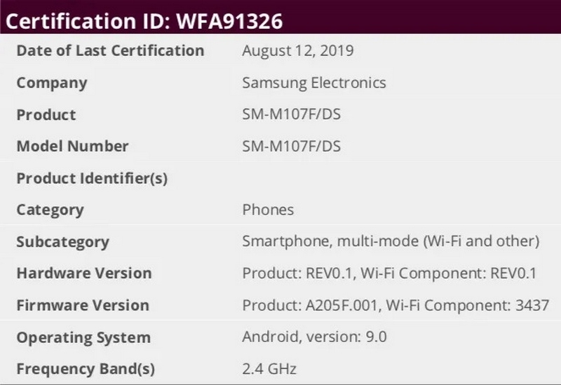Samsung Galaxy M10s
