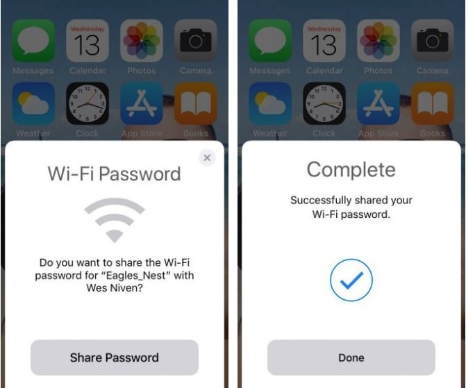 Chia sẻ mật khẩu Wi-Fi mà không cần biết mật khẩu