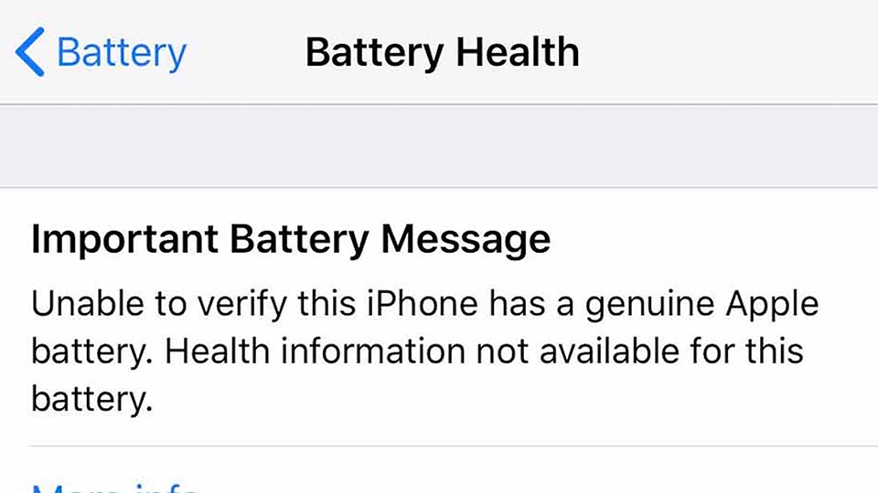 Apple phản hồi về việc chặn tính năng các iPhone thay pin không chính hãng
