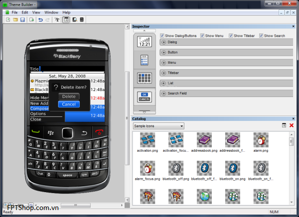 Tùy biến hình nền BlackBerry