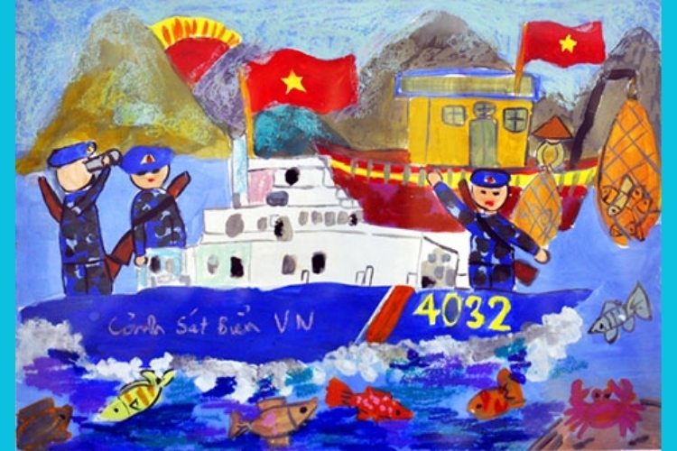 Vẽ tranh biển đảo đẹp nhất (13)