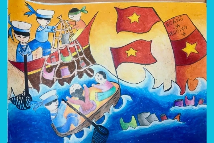 Vẽ tranh biển đảo đẹp nhất (14)