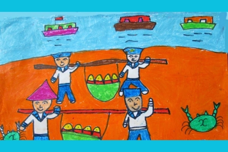 Vẽ tranh biển đảo đẹp nhất (17)