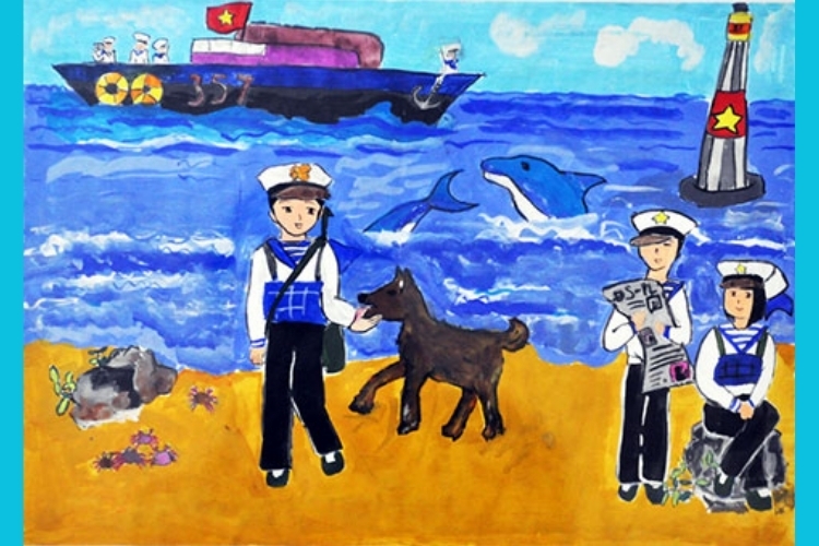 Vẽ tranh biển đảo đẹp nhất (18)