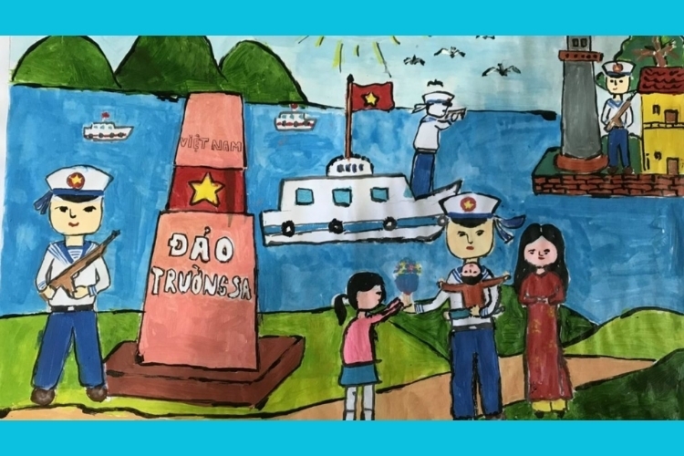 Vẽ tranh biển đảo đẹp nhất (19)