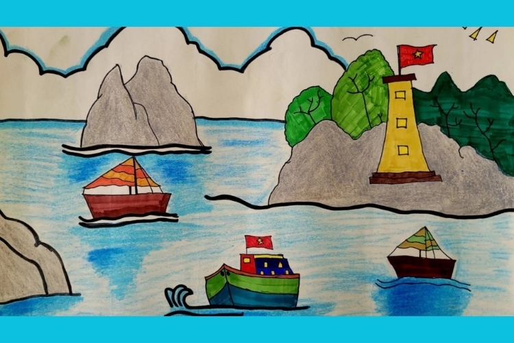 Vẽ tranh biển đảo đẹp nhất (27)