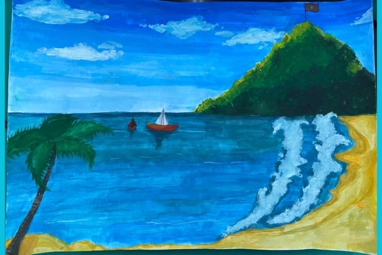 Vẽ tranh biển đảo đẹp nhất (29)