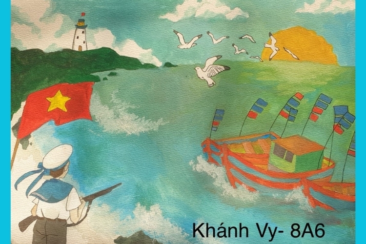 Vẽ tranh biển đảo đẹp nhất (32)
