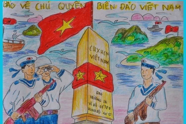 Vẽ tranh biển đảo đẹp nhất (33)