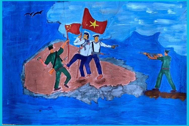 Vẽ tranh biển đảo đẹp nhất (35)