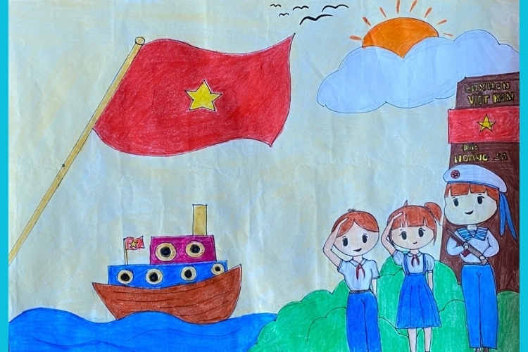 Vẽ tranh biển đảo đẹp nhất (36)