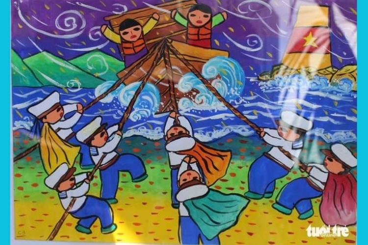 Vẽ tranh biển đảo đẹp nhất (39)