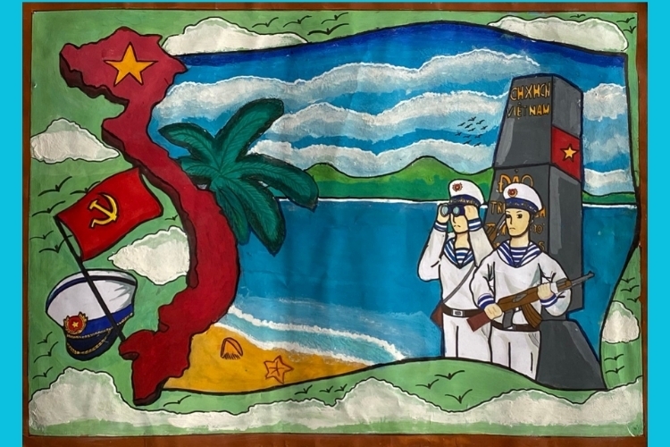 Vẽ tranh biển đảo đẹp nhất (40)
