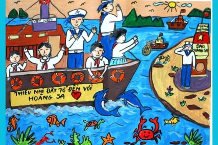 Vẽ tranh biển đảo đẹp nhất (41)