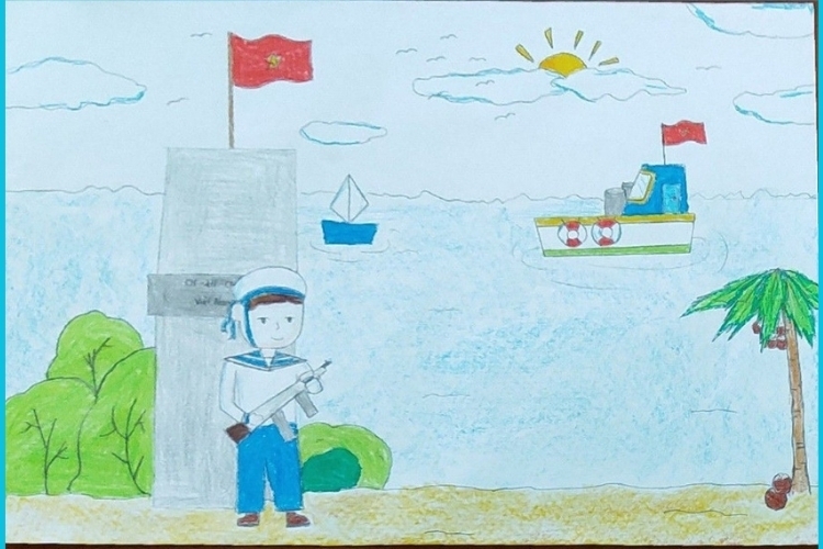 Vẽ tranh biển đảo đẹp nhất (42)
