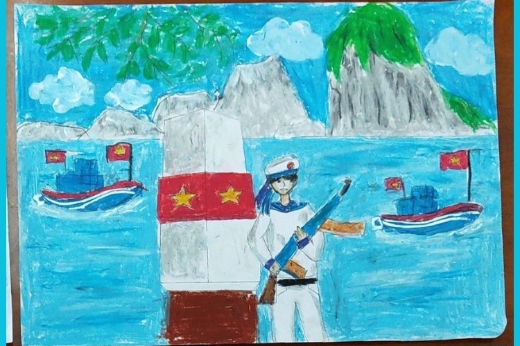 Vẽ tranh biển đảo đẹp nhất (43)