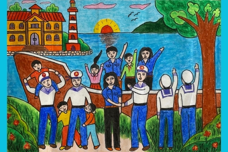 Vẽ tranh biển đảo đẹp nhất (45)