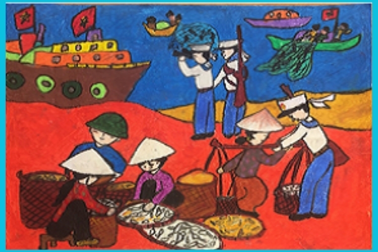 Vẽ tranh biển đảo đẹp nhất (46)