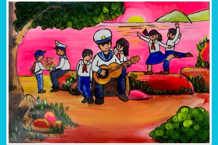 Vẽ tranh biển đảo đẹp nhất (6)