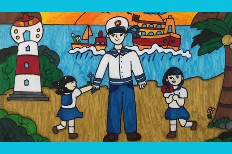 Vẽ tranh biển đảo đẹp nhất (8)