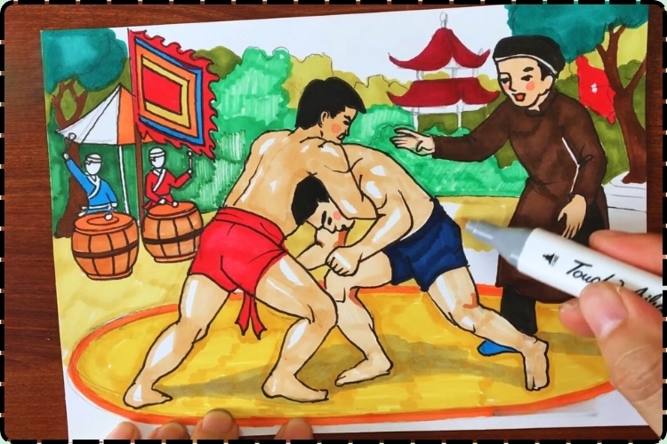 Vẽ tranh lễ hội (28)