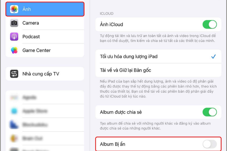 Xem album trên iPad 5