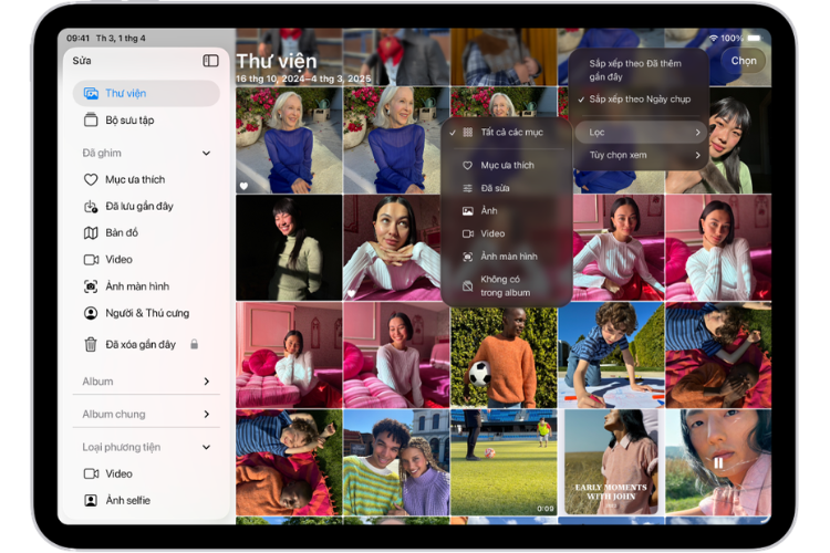 Xem album trên iPad 3