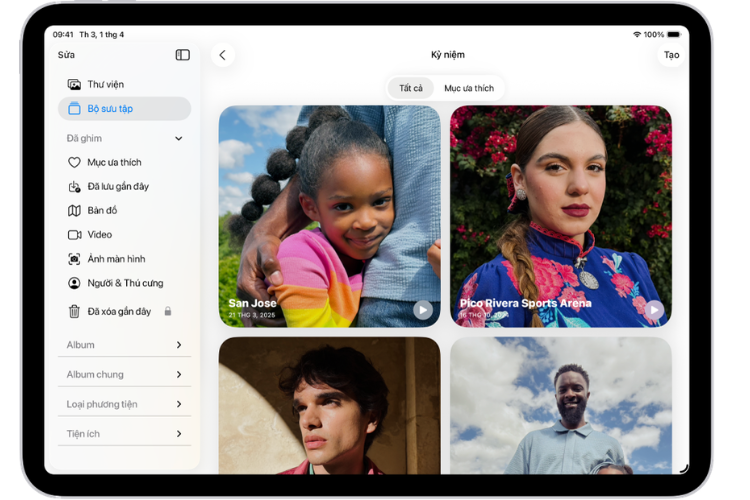 Xem album trên iPad 1