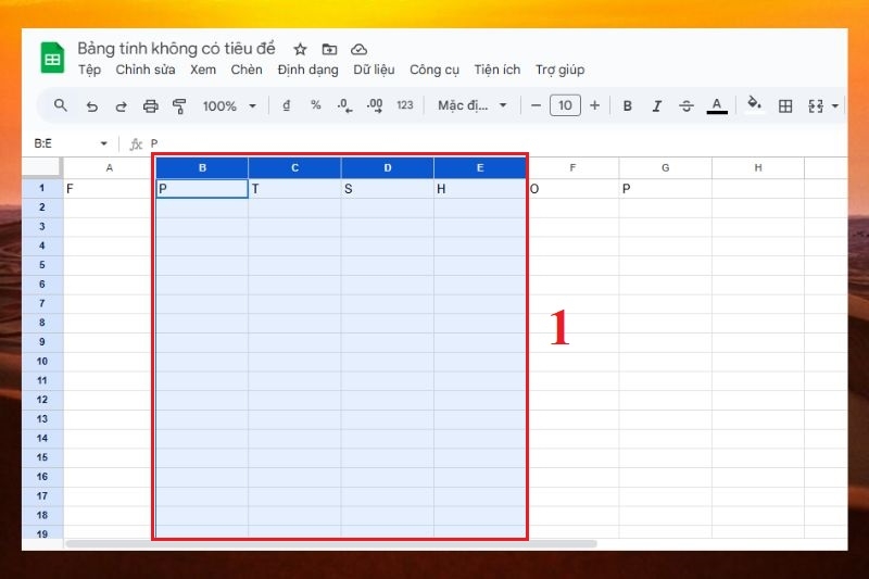 Ẩn cột trong Google Sheet ảnh 10