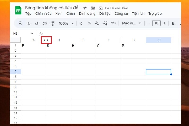 Ẩn cột trong Google Sheet ảnh 4