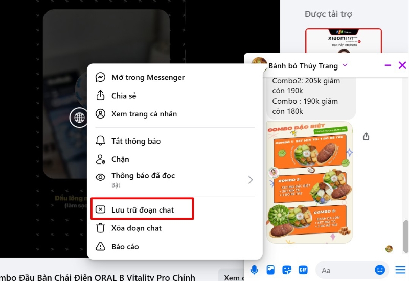 Ẩn tin nhắn quan trọng trên Facebook - hình 3