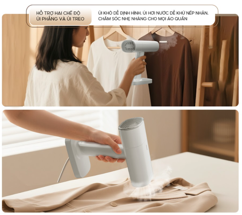 Bàn ủi hơi nước cầm tay AQUA AQS-W2598(W) - hình 6