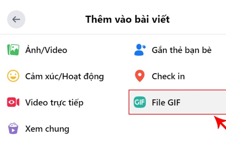 Đăng ảnh GIF lên Facebook hình 2