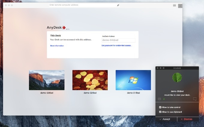 anydesk for mac hình 2