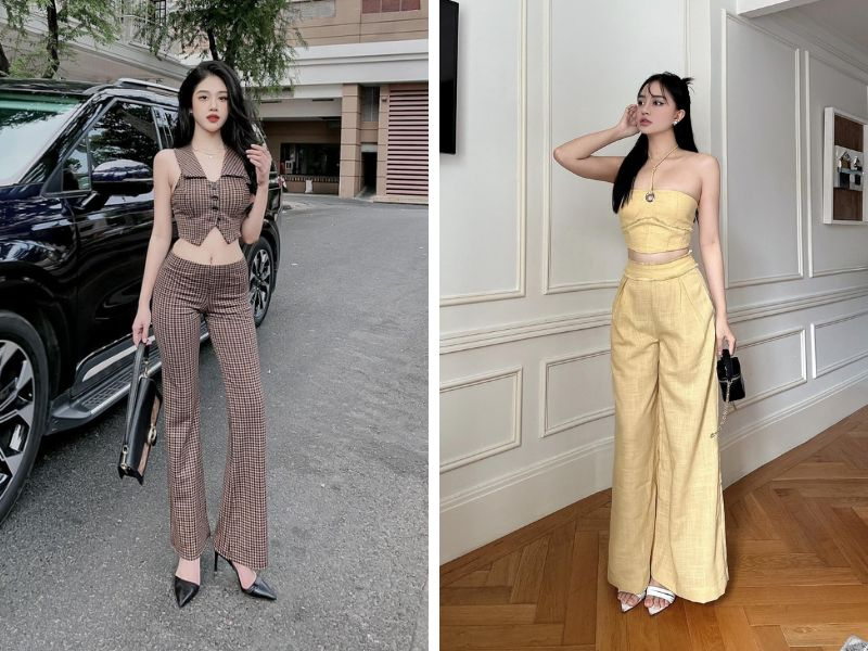Áo croptop mặc với quần gì? (hình 10)