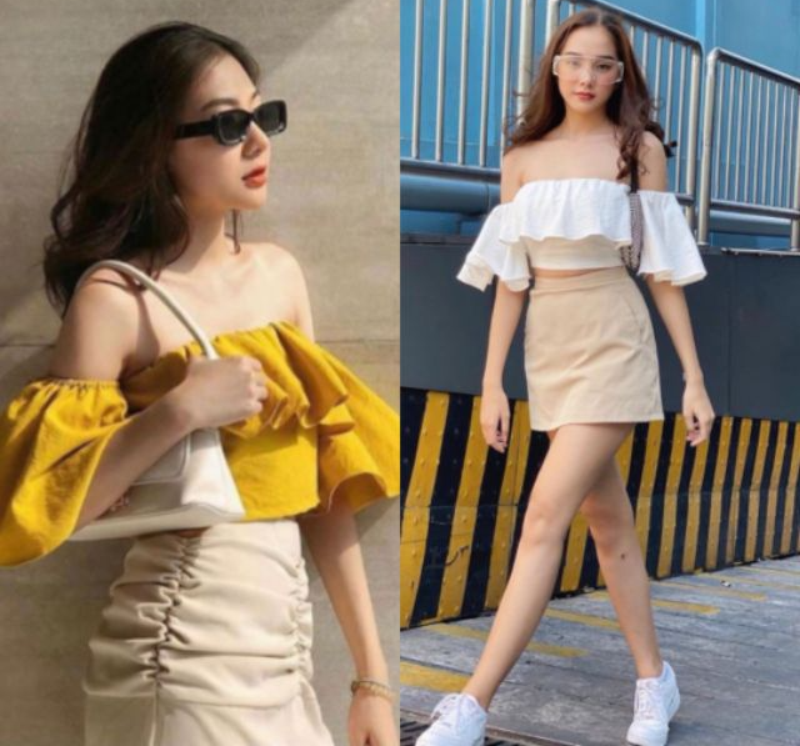 Áo croptop mặc với quần gì? (hình 2)