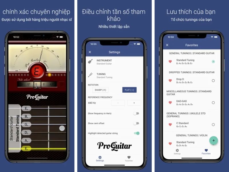 App chỉnh dây đàn guitar - Pro Guitar Tuner