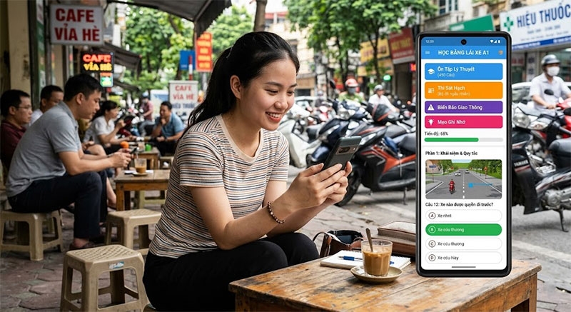 Tiêu chí chọn app học bằng lái xe máy