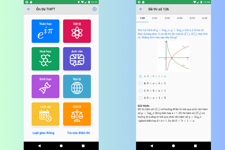 app luyện thi đại học 5