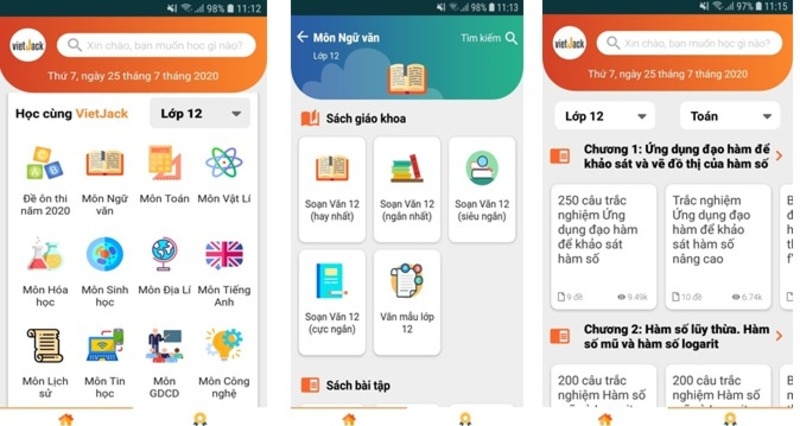 app luyện thi đánh giá năng lực 2