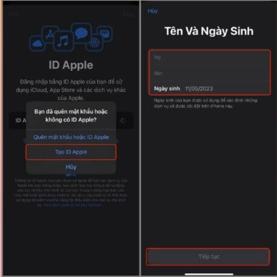 huong dan tao tai khoan app store