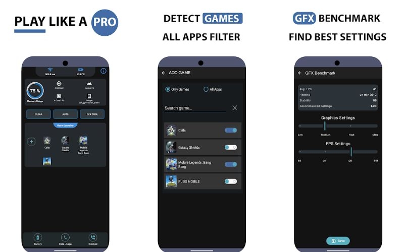 Game Booster Power GFX Lag Fix