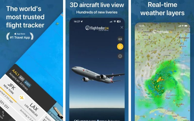 App theo dõi chuyến bay - Flightradar24