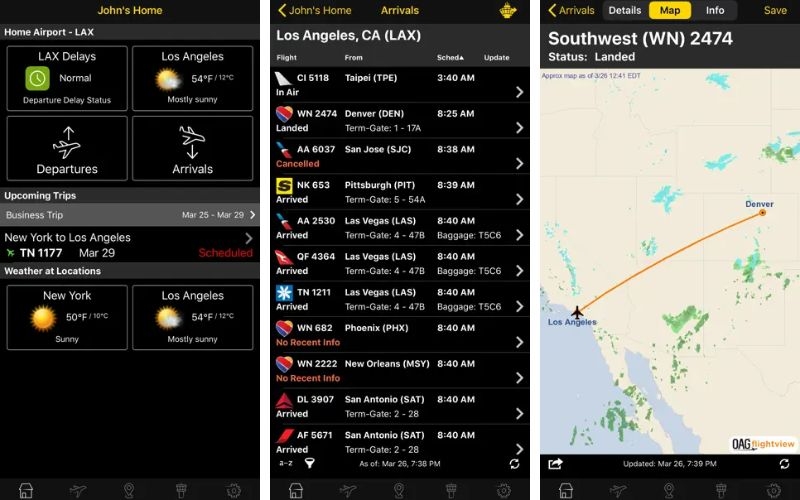 App theo dõi chuyến bay - FlightView