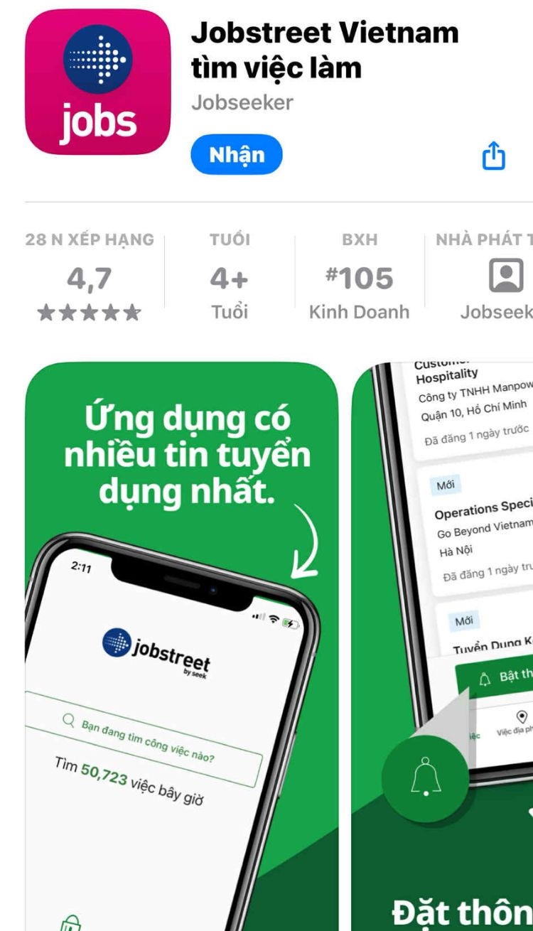 app tìm việc (ảnh 7)