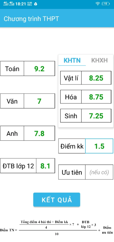app tính điểm tốt nghiệp ảnh 6